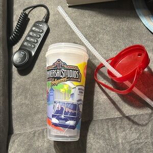 Universal Studios Hollywood Reusable Souvenir Cup - Red Accent